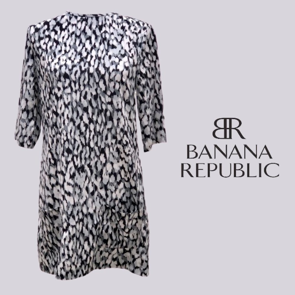BANANA REPUBLIC 3/4 Sleeve Dress w/Pockets